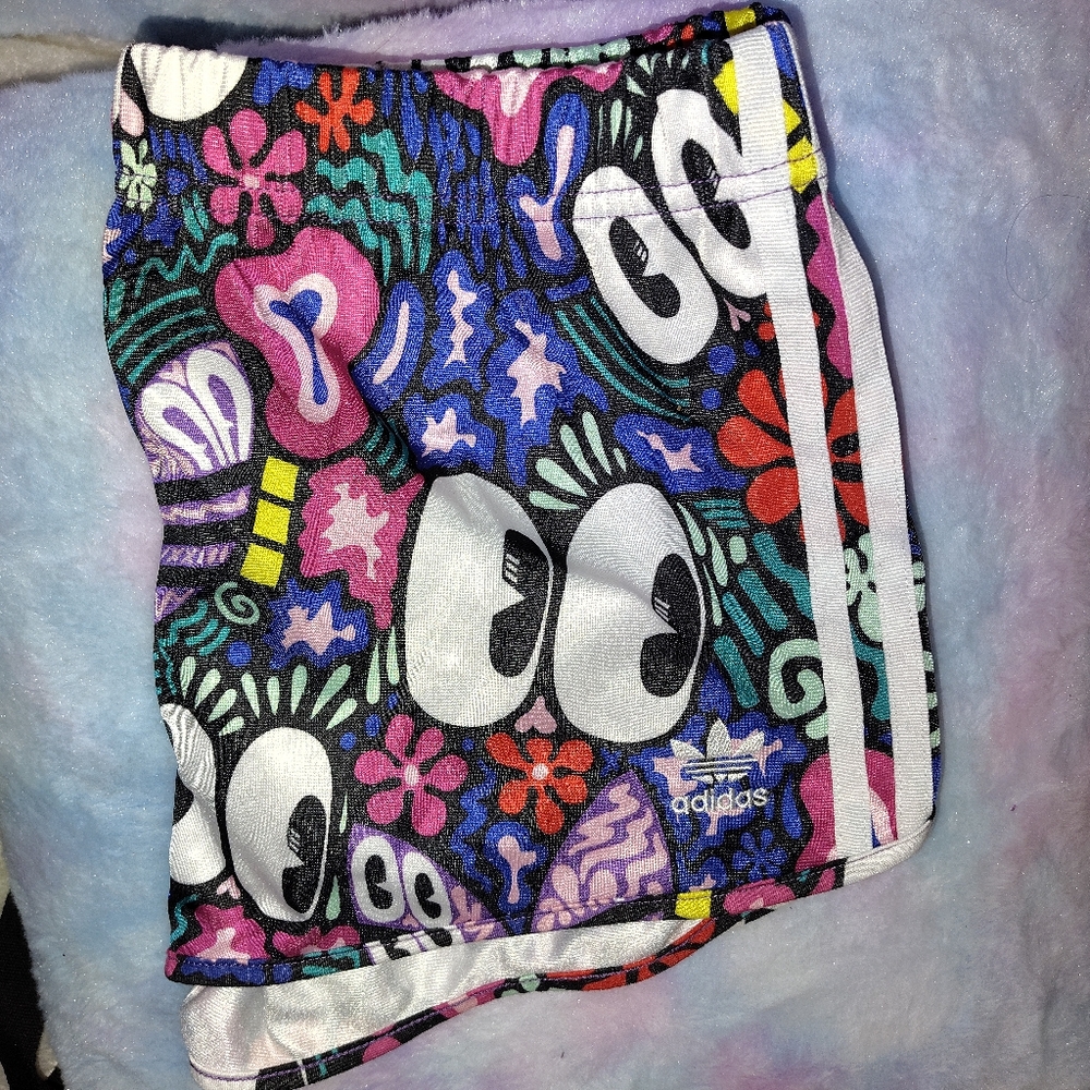 Colorful adidas shorts